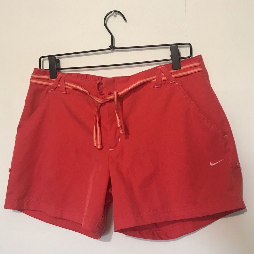 Nike Red Orange Shorts Size‎ medium golf